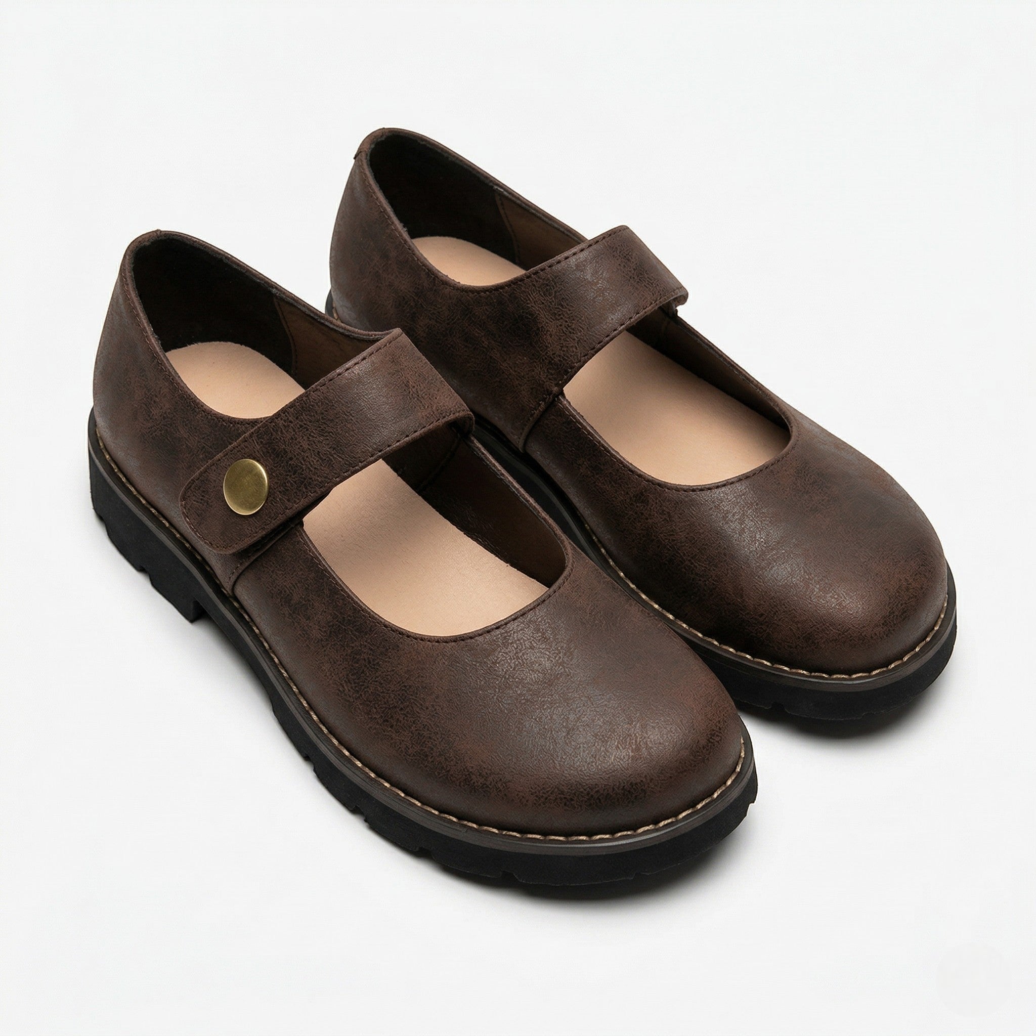 Clara – Damen Mary Jane Ballerinas mit runder Zehenpartie