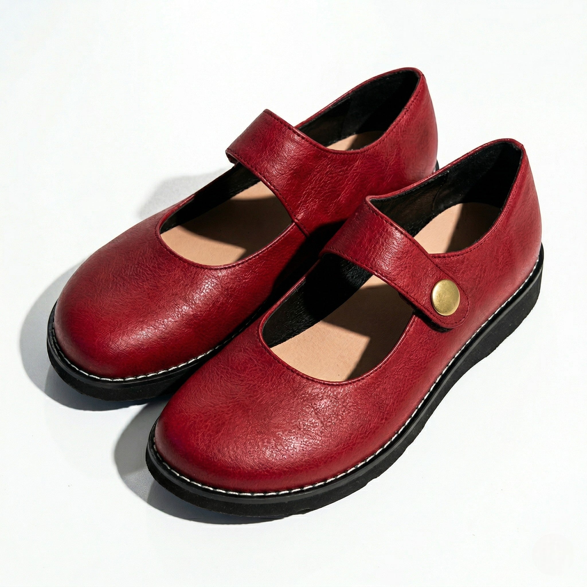 Clara – Damen Mary Jane Ballerinas mit runder Zehenpartie